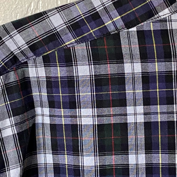 Ralph Lauren Blue & Black Plaid Button Down Shirt - Picture 7 of 13